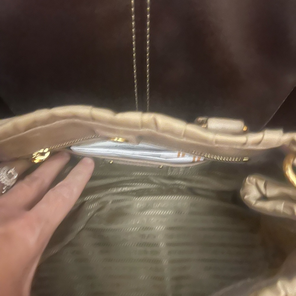 Prada Tessuto Ruched Shoulder Bag - Picture 6 of 9